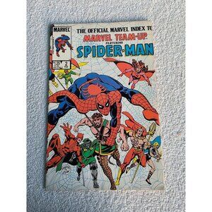 Marvel Team-Up #2 Marvel Comic Book 1986 Spider-Man Official Index